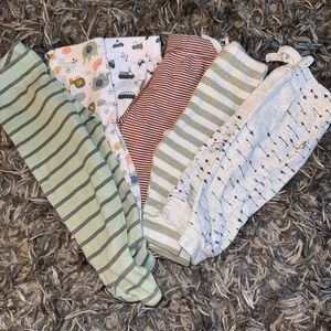 Striped and Patterned Kids Leggings Set
